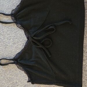 SHEIN Black Lace Trim Camisole